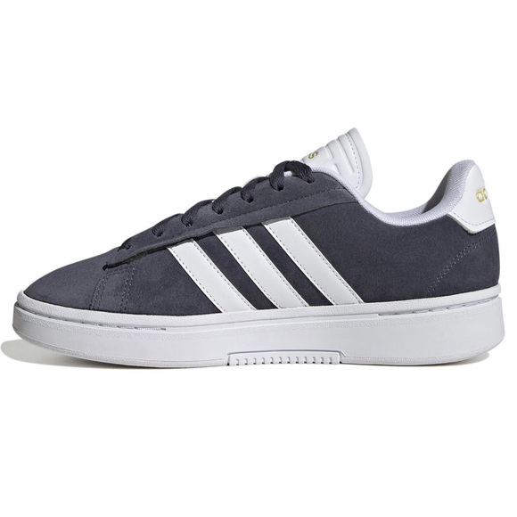 Adidas Grand Court Alpha Cloudfoam Retro Women's Low Top Shoes Sneaker Dark Navy - Picture 2 of 6